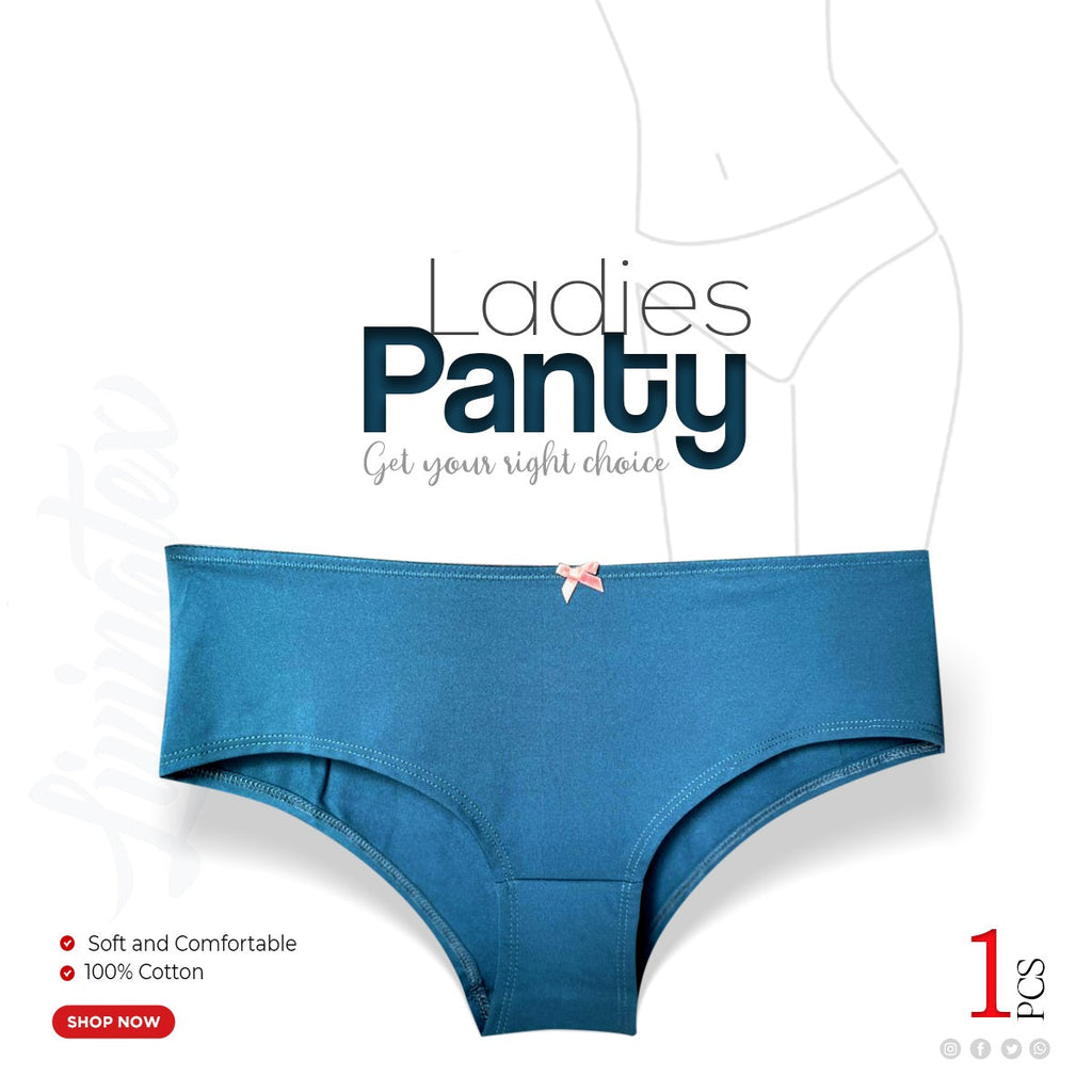 Premium Quality Ladies Panty (Bluish Cyan) Single Pcs – fuelKSA
